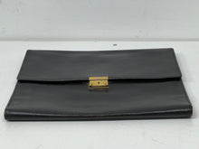 Load image into Gallery viewer, RARE GOYARD  vintage black leather travel folder organiser underarm Briefcase

