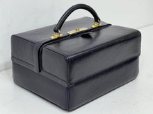 Load image into Gallery viewer, R.W. Forsyth  Vintage Navy Blue Leather  Miniature Doctor&#39;s Gladstone bag
