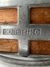 Load image into Gallery viewer, Antique Chinese &quot;Kut Hing&quot; swatow pewter and teak lift-top TRINKET JEWELLERY box
