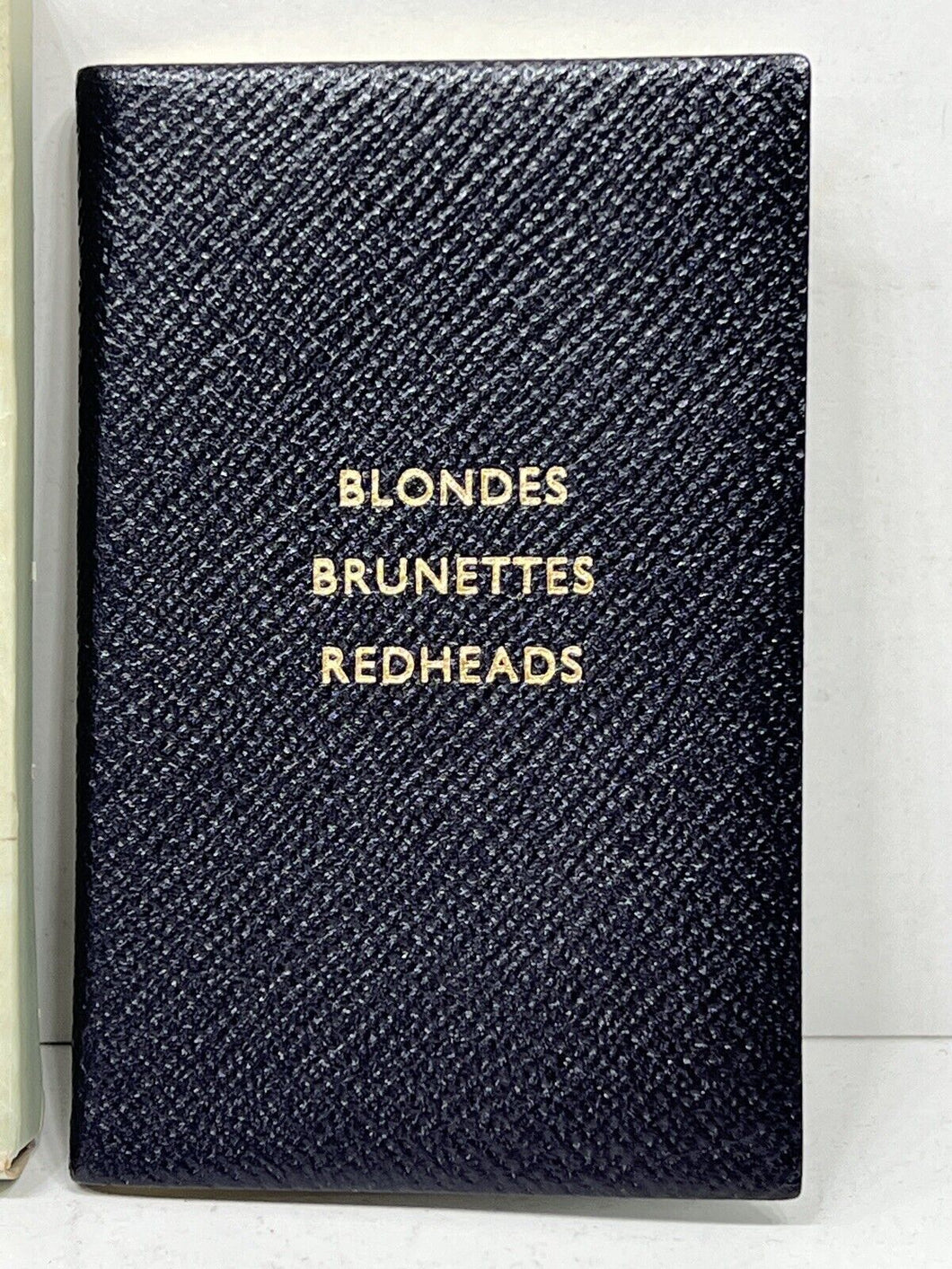 Vintage leather blones brunettes readheads little black book by SMYTHSON