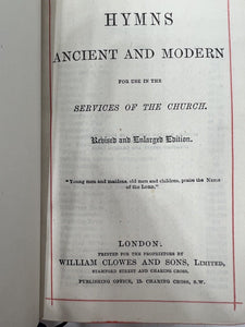 Antique original RARE common prayer hymns A&M printed by Eyre and Spottiswoode