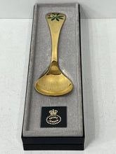 Load image into Gallery viewer, Vintage winter aconite  sterling silver vermeil annual spoon Georg Jensen 1975

