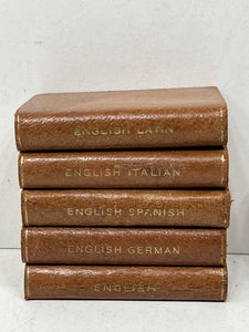 Original vintage miniature dictionaries by Midget series Burgess and Bowes