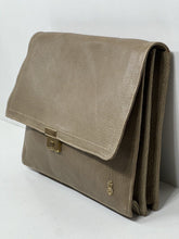 Load image into Gallery viewer, Vintage olive green leather under arm document  briefcase by LLADRO never used
