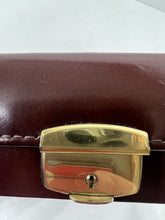 Load image into Gallery viewer, Stunning vintage brown leather travel trinket jewellery ring bracelet  box
