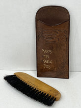 Load image into Gallery viewer, Nice vintage brush  for tidying table  in leather case by Arden Forest rare
