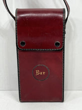 Load image into Gallery viewer, Lovely vintage travelling bar  drinks set with burgundy leather case + cups
