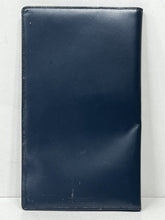 Load image into Gallery viewer, THE CLERMONT CLUB Vintage Navy Blue Leather Notepad  Wallet
