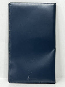 THE CLERMONT CLUB Vintage Navy Blue Leather Notepad  Wallet
