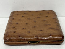 Load image into Gallery viewer, Stunning vintage ostrich skin leather business credit card holder rare
