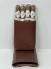 Load image into Gallery viewer, Superb vintage brown leather cigar case in excellent condition great size c.1920
