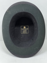 Load image into Gallery viewer, Beautiful  antique leather dark green foldable top hat by Hawkes&amp;Co c.1910
