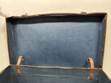 Load image into Gallery viewer, Quality vintage top grain brown leather motoring travel OVERNIGHT suitcase
