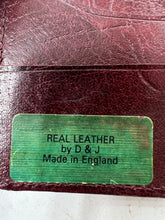 Load image into Gallery viewer, Handsome vintage burgundy leather wallet by by Dickins &amp;Jones  nice patina
