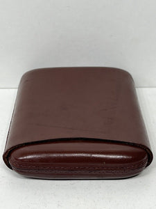 Superb vintage brown leather cigar case in excellent condition great size c.1920