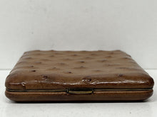 Load image into Gallery viewer, Stunning vintage ostrich skin leather business credit card holder rare
