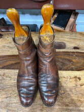 Load image into Gallery viewer, Rare Unusual Vintage Antique High Quality Leather English Made BOOTS with trees
