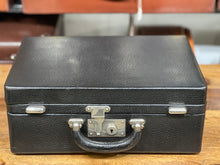 Load image into Gallery viewer, beautiful vintage leather antique quality overnight travel suitcase luggage
