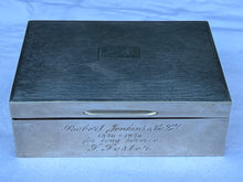 Load image into Gallery viewer, Rare Vintage Antique Solid Silver cigarette Box John Rose Birmingham 1955

