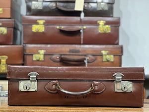 beautiful classic leather suitcase made by Arthur Barber maker Bradford