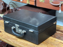 Load image into Gallery viewer, beautiful vintage leather antique quality overnight travel suitcase luggage
