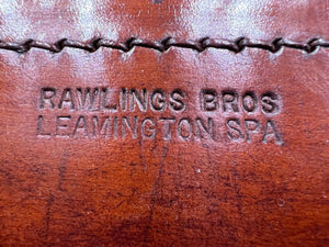 The classic beautiful leather suitcase made by Rawling Bros Leamington Spa.