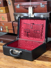 Load image into Gallery viewer, beautiful vintage leather antique quality overnight travel suitcase luggage
