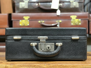 beautiful vintage leather antique quality overnight travel suitcase luggage