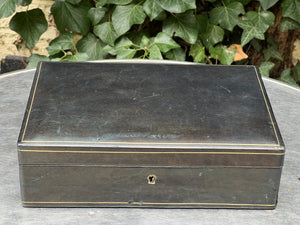 Beautiful Vintage  Leather Jewellery Box With Original Tray made in Italy