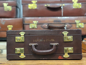 Rare Unusual Vintage Antique Leather J.Lyon’s Sample Artistic Double Case