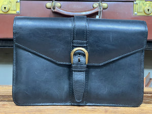 Beautiful Vintage BALLY Leather Document Money Bag Large Wallet