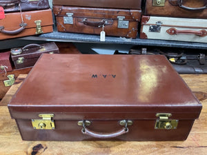 beautiful vintage leather motoring travel classic car cabin suitcase DECORATIVE