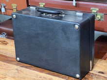 Load image into Gallery viewer, beautiful vintage leather antique quality overnight travel suitcase luggage
